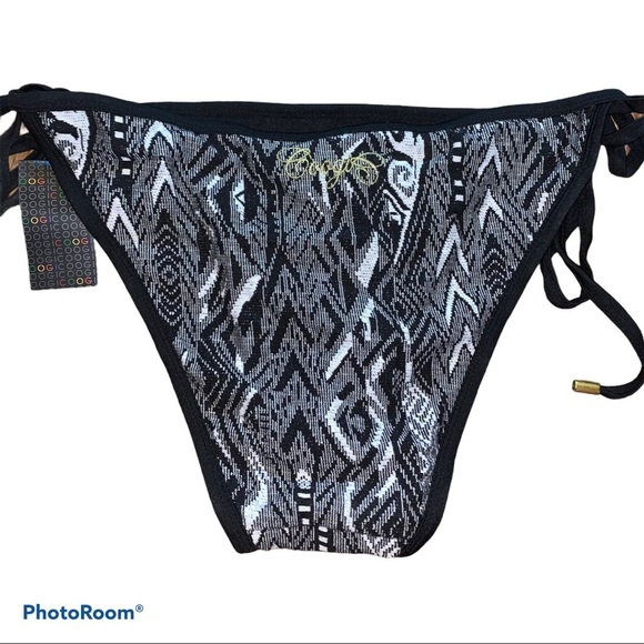 COOGI Black & White Bikini Bottoms XL Extra Large - Picture 2 of 9